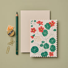 Load image into Gallery viewer, Nasturtium 'Happy Birthday to You!’ Card | Wanderlust Paper Co