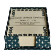Load image into Gallery viewer, Note Holder in Little Stars Petrol | Cambridge Imprint