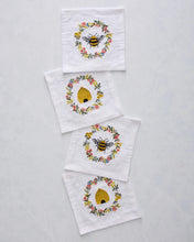 Load image into Gallery viewer, Sweet Bee Cocktail Napkins (Set of 4) | Printfresh