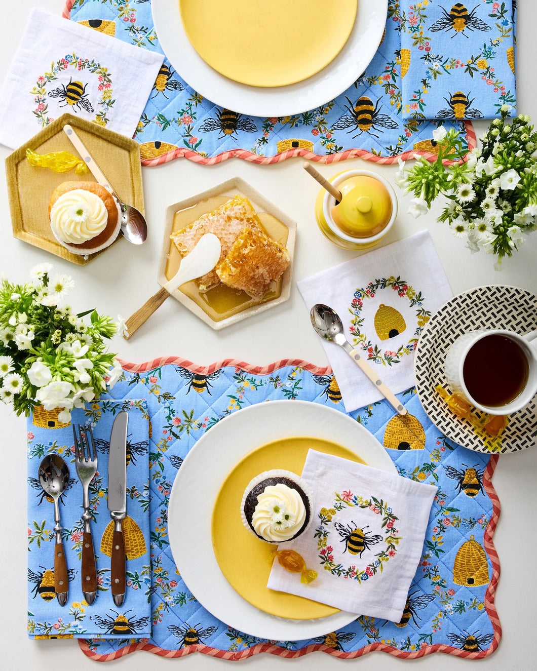 Sweet Bee Cocktail Napkins (Set of 4) | Printfresh