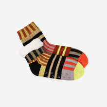 Load image into Gallery viewer, Patchwork Stripe Knit House Socks | Verloop