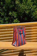 Load image into Gallery viewer, Recycled Plastic Stripe Bag - Rectangle D15 | Puebco