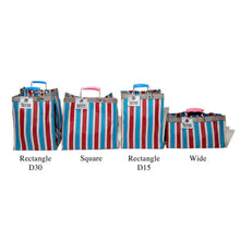 Load image into Gallery viewer, Recycled Plastic Stripe Bag - Rectangle D15 | Puebco