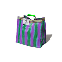 Load image into Gallery viewer, Recycled Plastic Stripe Bag - Square | Puebco