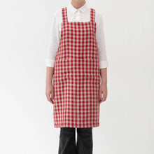 Load image into Gallery viewer, Linen Crossback Pinafore Aprons | Linen Tales