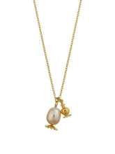 Load image into Gallery viewer, Double Poppy Seed Head Charm Necklace with Pink Pearl | Alex Monroe