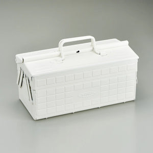 Steel Toolbox w/ Cantilever Lid & Upper Storage Trays  ST-350 | Toyo