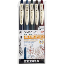 Load image into Gallery viewer, Sarasa Vintage Clip Pen Set | Zebra