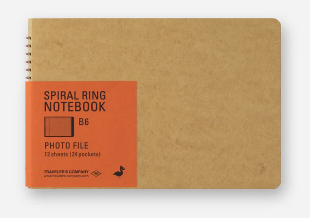 Spiral Ring Notebook-Photo File -B6 | Traveler’s Company