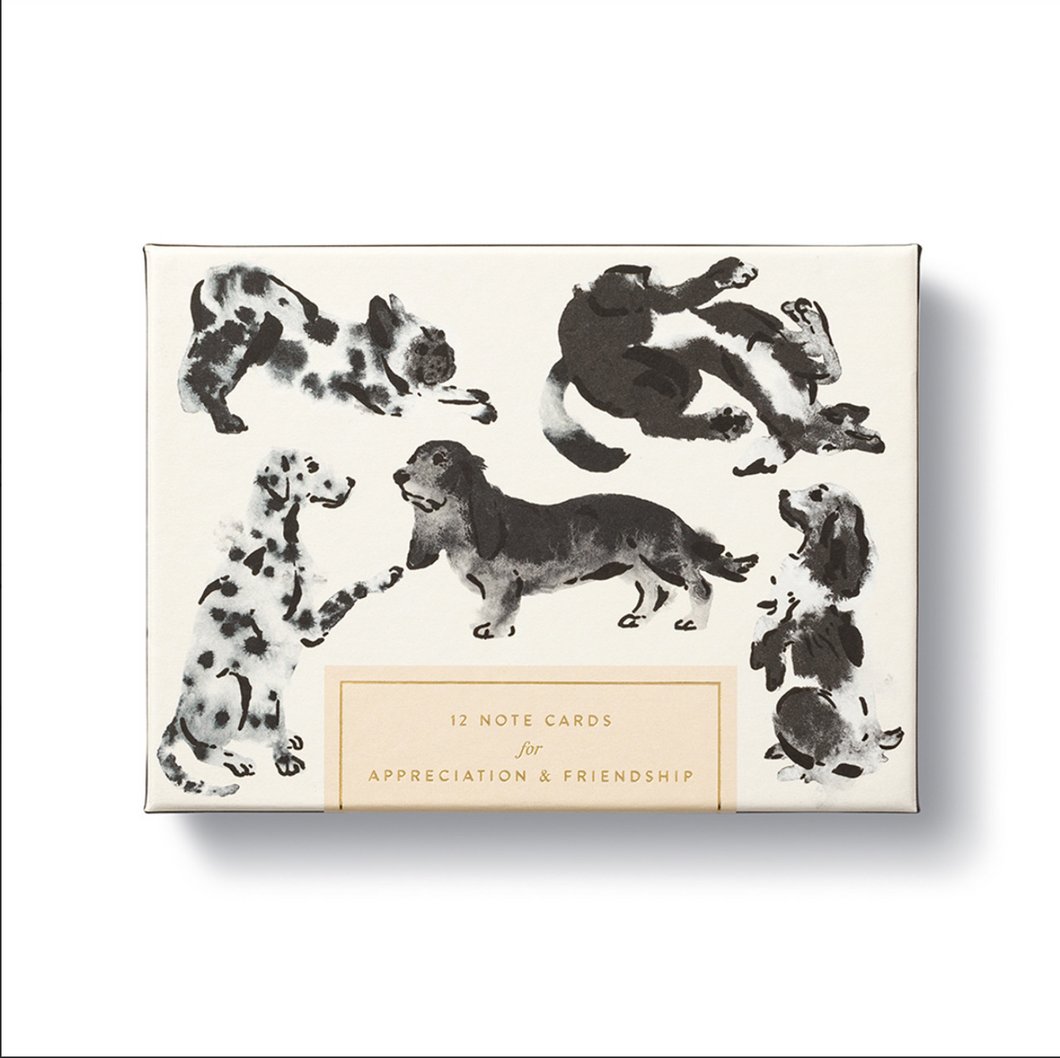 A Charming Box of Dog-Themed Notecards