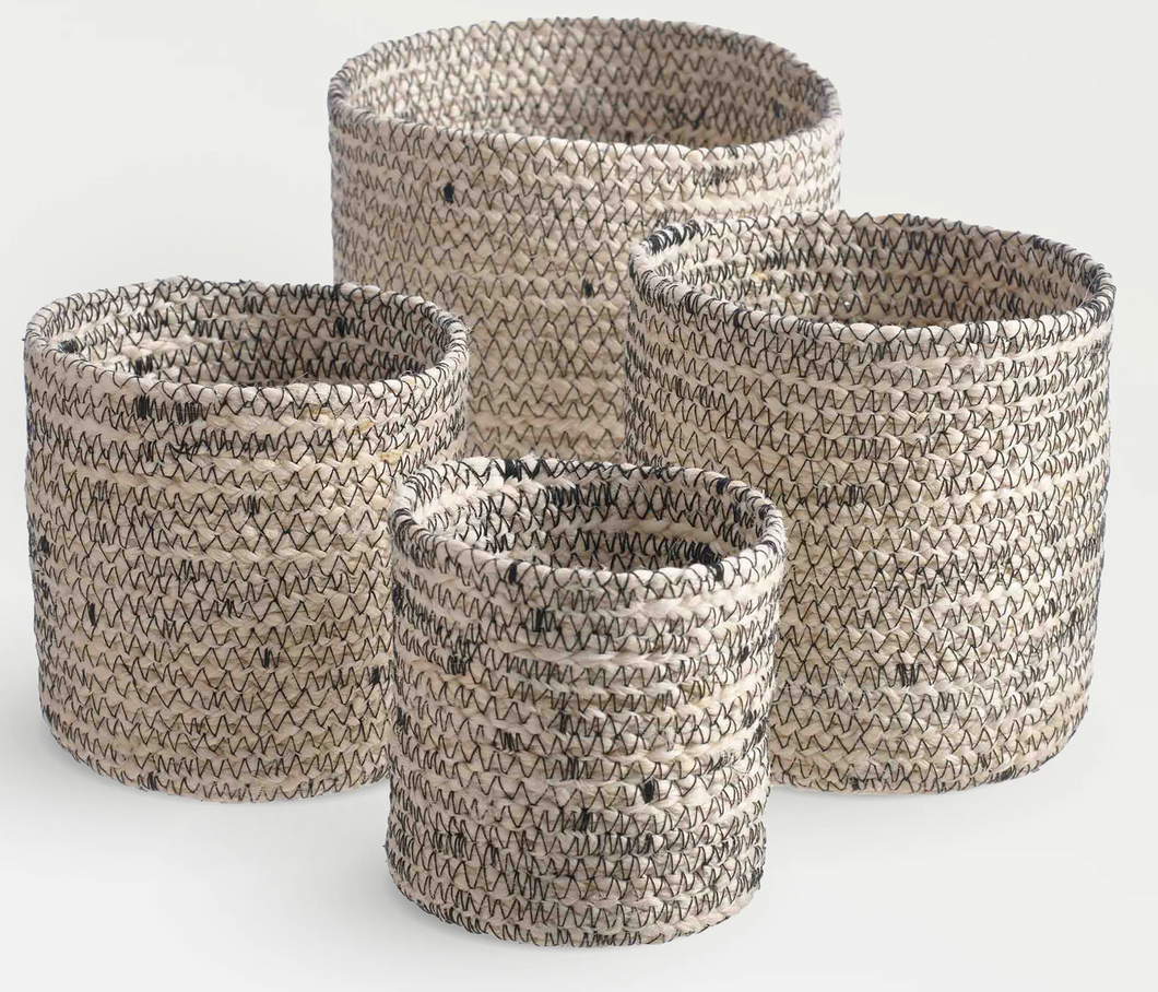 Melia woven Jute Baskets (set of 4) | Texxture Home