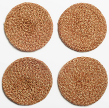 Load image into Gallery viewer, Melia Woven Jute Coasters - Set of 4 | Texxture Home