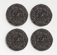 Load image into Gallery viewer, Melia Woven Jute Coasters - Set of 4 | Texxture Home