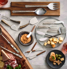 Load image into Gallery viewer, Bratzen Hand Forged Stainless Steel and Leather Spreaders (Set of 4) | Texxture Home