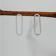 Load image into Gallery viewer, Small Paperclip Oval Studs | Cameron Kruse