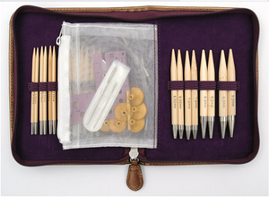 CarryC Interchangeable Bamboo Knitting Needle Set | Tulip