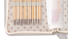 Load image into Gallery viewer, CarryC Long Interchangeable Bamboo Knitting Needle Set | Tulip