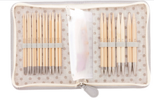 Load image into Gallery viewer, CarryC Long Interchangeable Bamboo Knitting Needle Set | Tulip