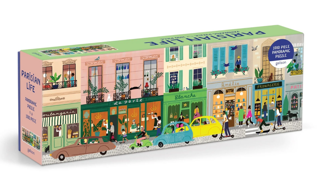 Parisian Life 1000 Piece Panoramic Puzzle | Galison