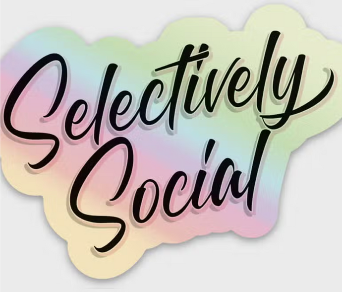 Selectively Social Sticker | Tiramisu Paperie