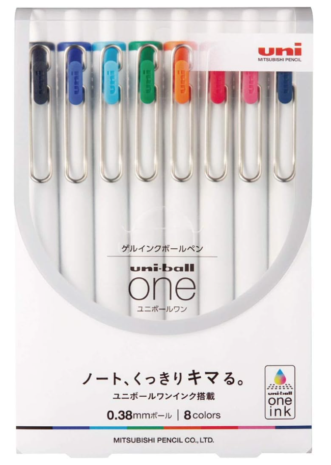 Uni-Ball One 0.38 8 Color Pack | Uni-Ball