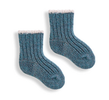 Load image into Gallery viewer, Baby Tipped Rib Wool Cashmere Socks | Lisa B.