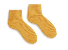 Load image into Gallery viewer, Women&#39;s tipped rib wool cashmere shortie socks | Lisa B.