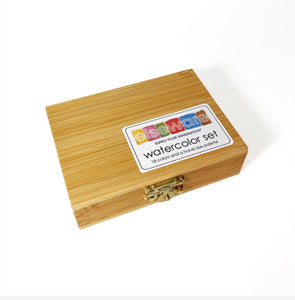 Watercolors Bamboo Box | Elseware