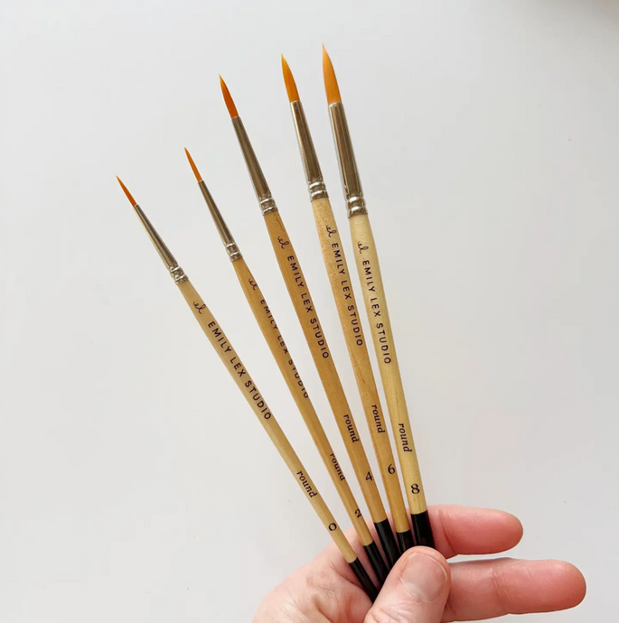 Watercolor Paintbrush Set | Emily Lex Studio