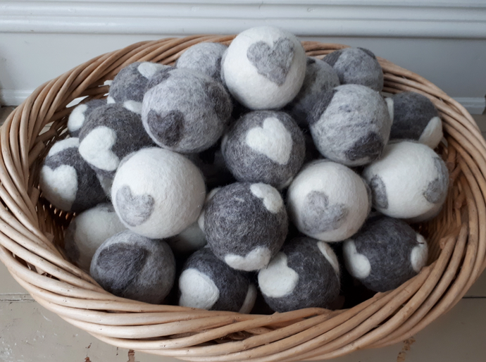 Felt Heart Dryer Ball | Fibres of Life