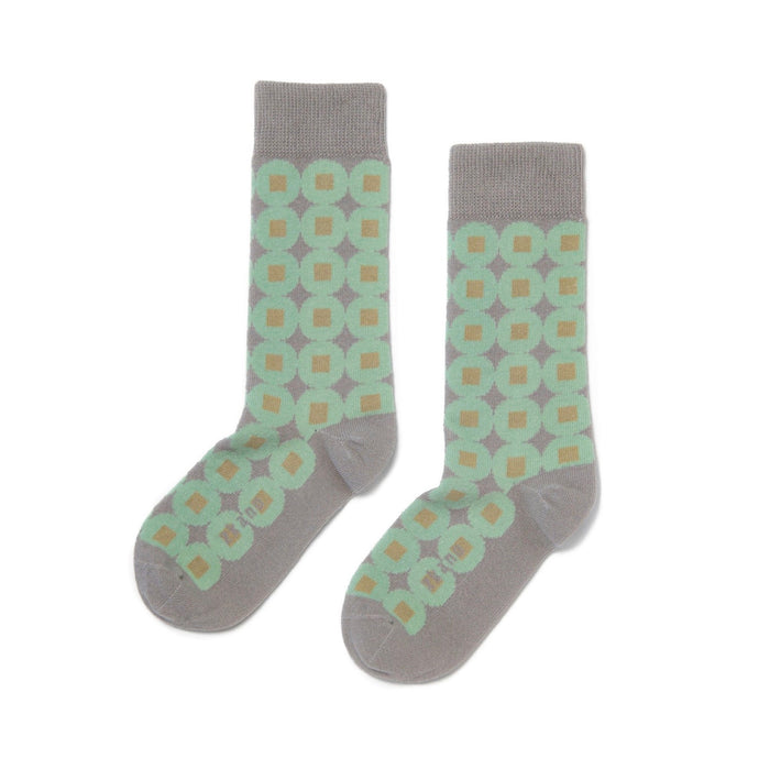 Betty- retro dot organic cotton crew socks | Zkano