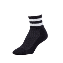 Load image into Gallery viewer, Retro Stripes Cushioned Organic Cotton Ankle Sock | Zkano