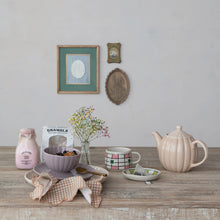 Load image into Gallery viewer, Fluted Stoneware Tea Pot