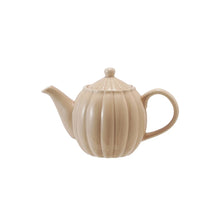 Load image into Gallery viewer, Fluted Stoneware Tea Pot