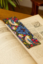 Load image into Gallery viewer, Strawberry Thief Bookmark Cross Stitch Kit | DMC