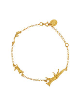 Load image into Gallery viewer, Fox, Rabbit &amp; Mouse Chase Bracelet | Alex Monroe