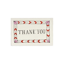 Load image into Gallery viewer, Thank You Border Hand Painted Greeting Card | Scribble &amp; Daub