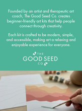 Load image into Gallery viewer, The Good Seed | Minimalist Paint-by-Number Kit - Flowers | Breathe People