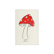 Load image into Gallery viewer, Toadstool Red Hand Painted Greeting Card | Scribble &amp; Daub