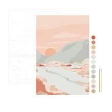 Load image into Gallery viewer, Walk in Nature Meditative Art Paint by Number Kit | Breathe People