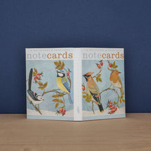Load image into Gallery viewer, Waxwing and Robin &amp; Long-Tailed Tit and Blue Tit Notecards | Art Angels