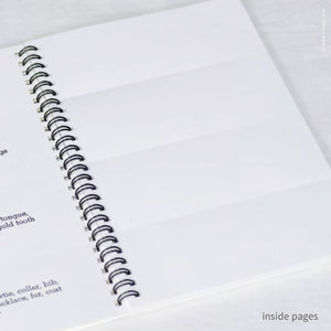 My Book of Faces Four-Panel Sketchbook | Inkello Letterpress