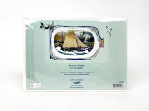 Art Angels | Boat in a Bottle 3D Card by Tom Jay