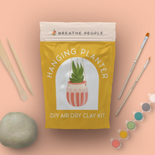 Load image into Gallery viewer, DIY Air Dry Clay Kit- Make Your Own Hanging Plant Pot | Breathe People