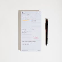 Load image into Gallery viewer, Daily Task Notepad Planner in White/Grey | Case Study