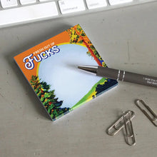 Load image into Gallery viewer, Fresh Out of Fucks - Funny Sarcastic Sticky Note Pad | Bad Betty Greeting Co.