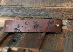 Bee & Moon Design and Bronze Stud | Sunrise Grove