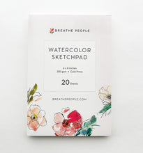 Load image into Gallery viewer, Watercolor Sketch Pad For Creatives | Breathe People