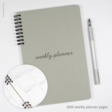 Load image into Gallery viewer, Cursive Design Weekly Planner | Inkello Letterpress