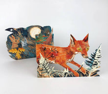 Load image into Gallery viewer, Fox Collage Card - Mark Hearld | Art Angels